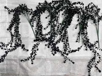 Black Artificial Hanging Vine Stems Set