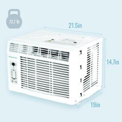 New Keystone KSTHW12B 12,000/LL,600 TY 230V Window/Wall Air Conditioner with 11,000 BT Supplemental Heat Capability - White