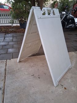 White Signicade A-Frame Sidewalk Ad Sign $45
