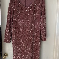 Pink Glittery Party Dress