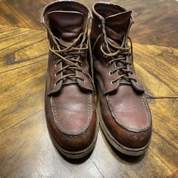 Red Wing 875 Boots 9.5 Broken In Soles Replaced Once