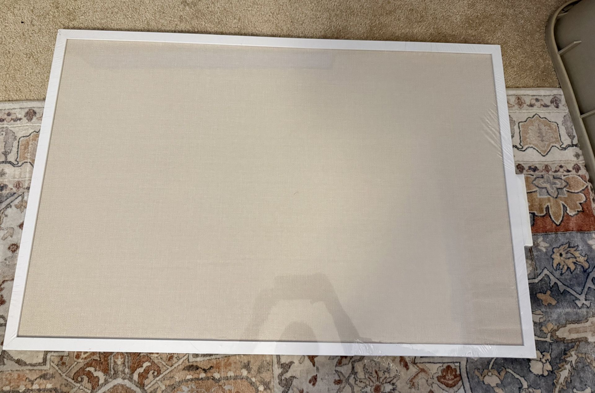 New. 24x36 Inch Cork Board for Wall Hanging with Linen, (1693)