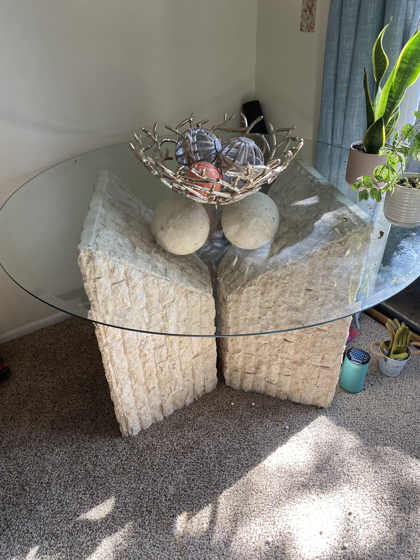 Vintage 1980s Post Modern Tessellated Stone Tables