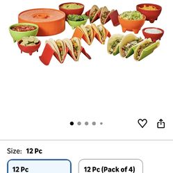 Imusa 12 Piece Taco Fiesta Set - Perfect For Cinco De Mayo