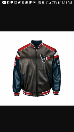 Texans leather jacket