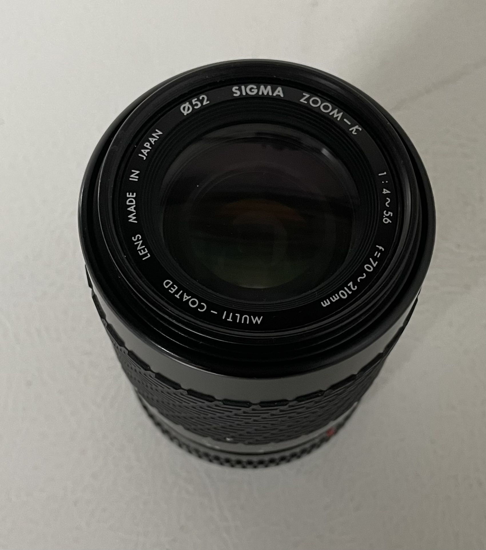 Sigma 70-210mm lens f6.2 Macro Camera Lens