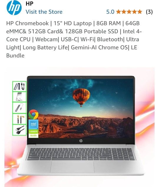 HP Chromebook. New Never Used. Open Box