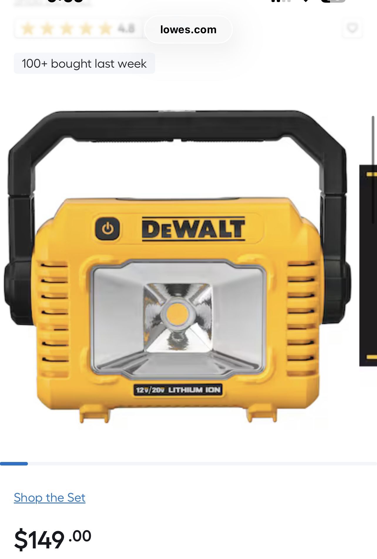 Dewalt Cordless Light