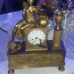 French Diot A Paris Clock Early 1800’s Golden Clock