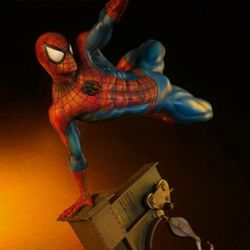 Spiderman Sideshow Statue with Extra Base