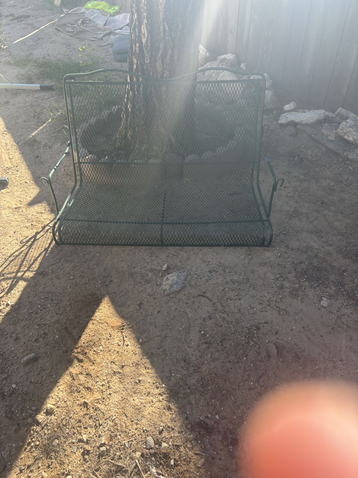 Green Metal Hanging Swing