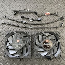 Noctua Nfa12x25 Chromax Fans (x2)