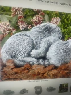 Cat memorial angel garden statuaries
