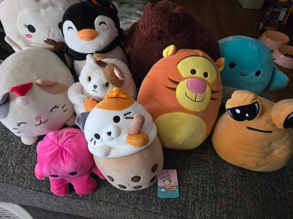 Squishmallo and other stuffed animals