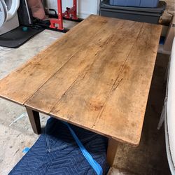 Antique French Applewood Coffee Table – 19th Century Farmhouse Piece