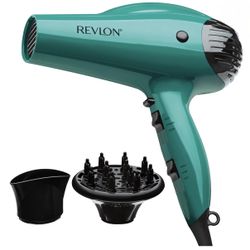 Revlon 1875W IONIC Volume Booster Hair Dryer, Green
