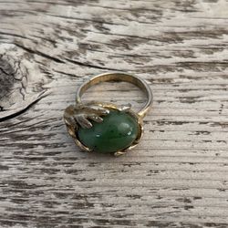 Vintage Women’s Ring Link Is Broke Green 