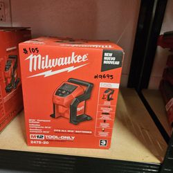 Milwaukee M12 Compact Inflator Tool Only 