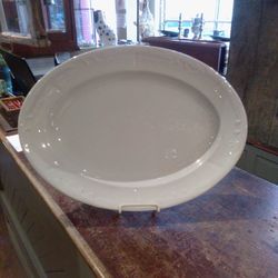 Antique Ironstone Platter "Lily Of The Valley"