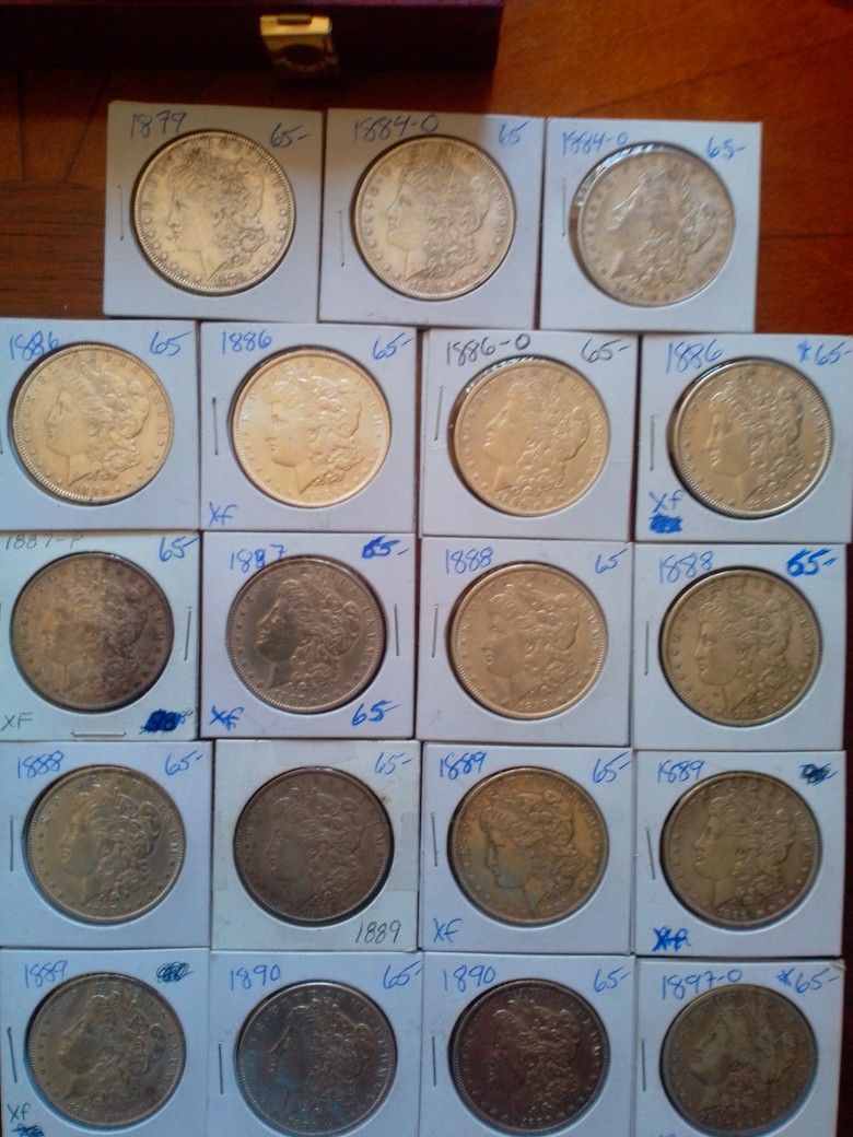Silver Dollars Morgan's $55 Each On Sale