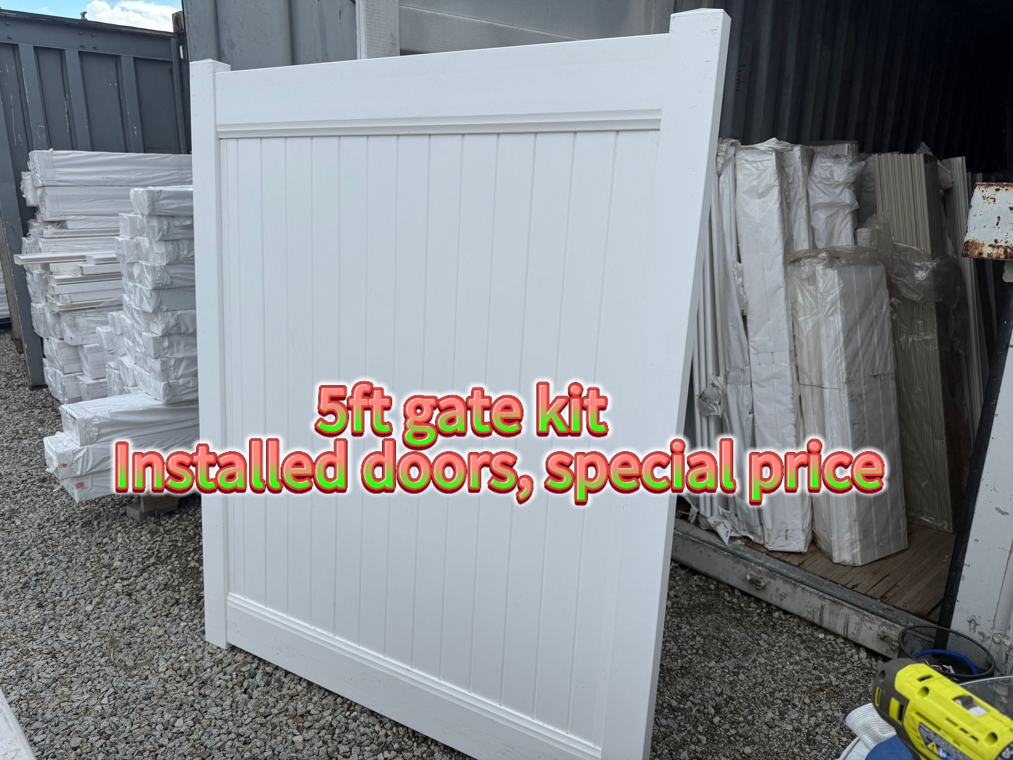 5’ Gate Kit Installed 