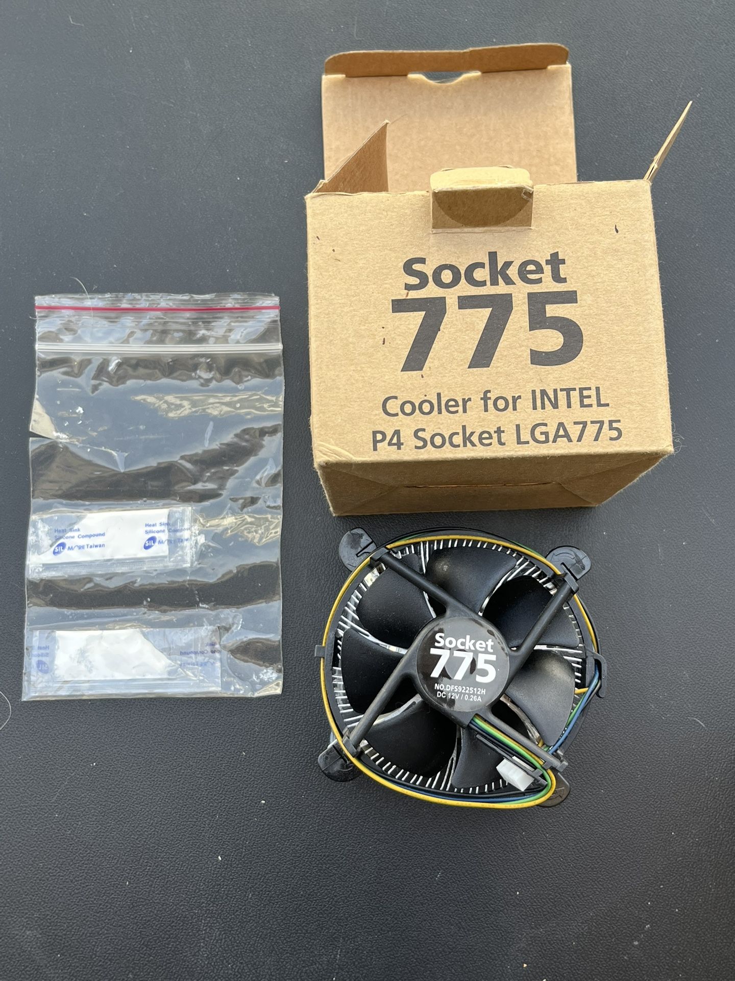 LGA775 & LGA1156 CPU Cooler Intel Aluminum Fins & Core Silver