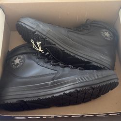 Brand new CONVERSE CTAS ALL TERRAIN LEATHER BLACK WATERPROOF SNEAKER BOOTS