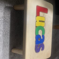 Kids Puzzle Stool-Lucas