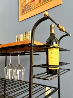 Vintage Mid Century Modern Bar Cart