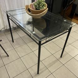 $50 Small Glass Table In Perfect Condition 