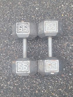 Hexagon Dumbbells-55lbs Cash or Zelle