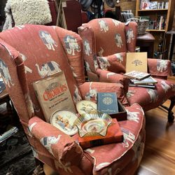 Reupholstered Arm Chairs
