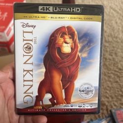 Brand new sealed Lion King 4k And Blue Ray