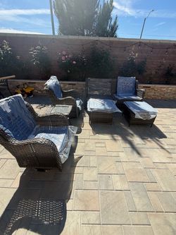 Outdoor rattan sofa