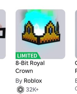 8-Bit Royal Crown Roblox ( Crypto only)
