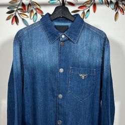 PRADA PADDED DENIM SHIRT ( NEW SEASON ) !!!
