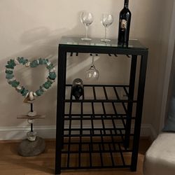 Metal And Glass Wine Bar