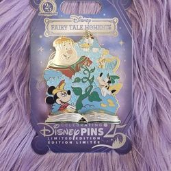Disney 25th Anniversary Jack & Bean Stock Pin Mickey