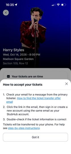 Harry Style tickets