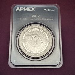 Silver .999 Coin 1oz. Australian 2017 Kangaroo 🦘