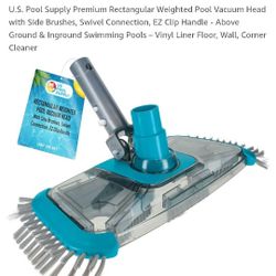 New In Package. WEIGHTED POOL VACUUM HEAD.  SEE 👀 ALL PHOTOS.  CASH PICKUP ONLY  