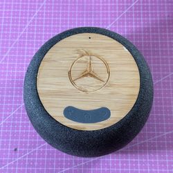 Mercedes Benz Bluetooh Speaker w/ Wireless Charging Fabric & Bamboo