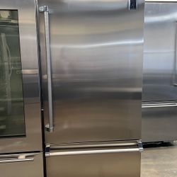 HESTAN 36”WIDE BUILT IN BOTTOM FREEZER REFRIGERATOR 