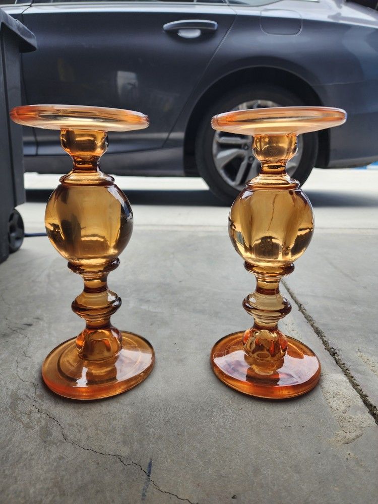 Pair Of Candle Holders 