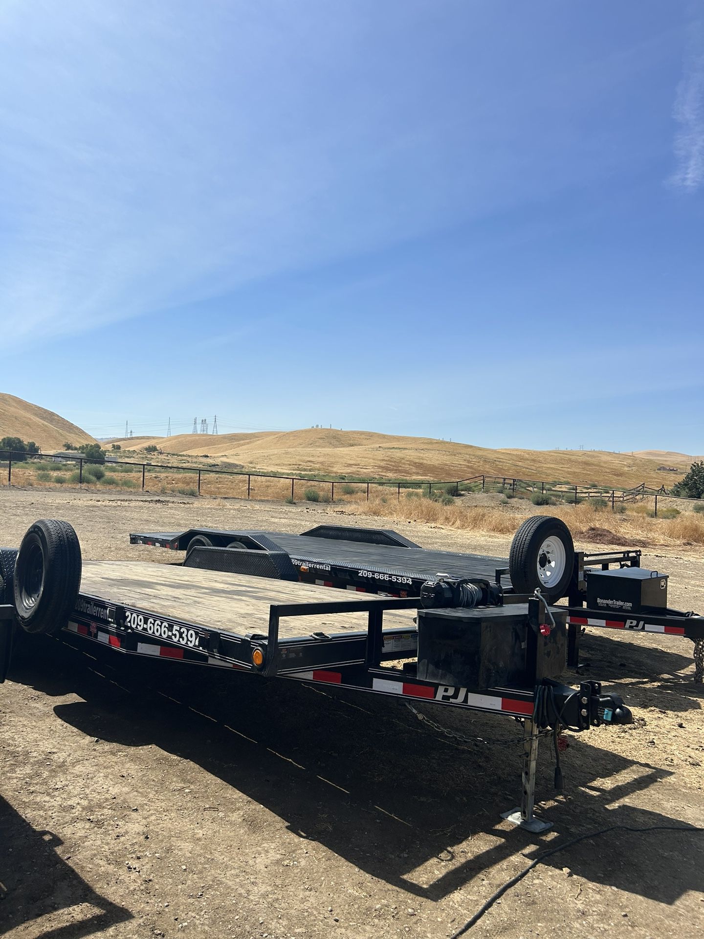 2023 Car Haulers with winch, straps, ramps, spare