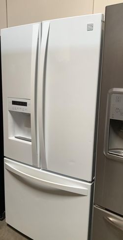 Kenmore 3 Door  Counter Depth White Refrigerator With Water and Ice Maker
