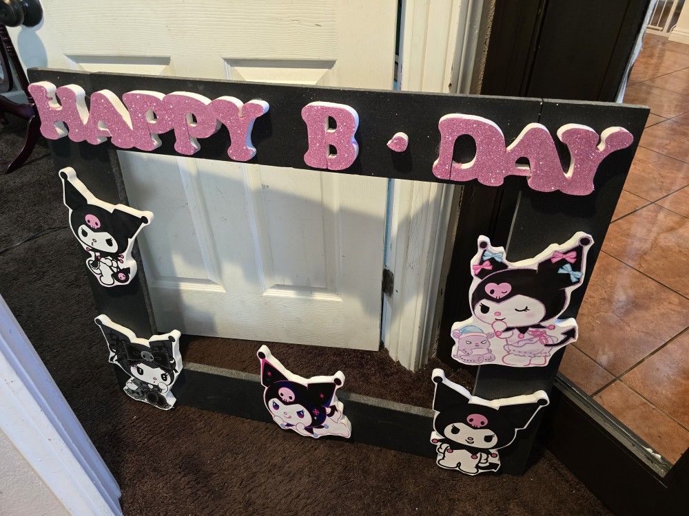 Kuromi Birthday Frame