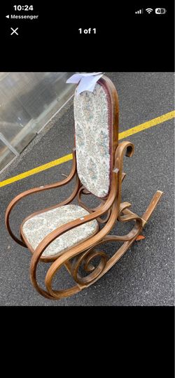 Antique bent wood rocker