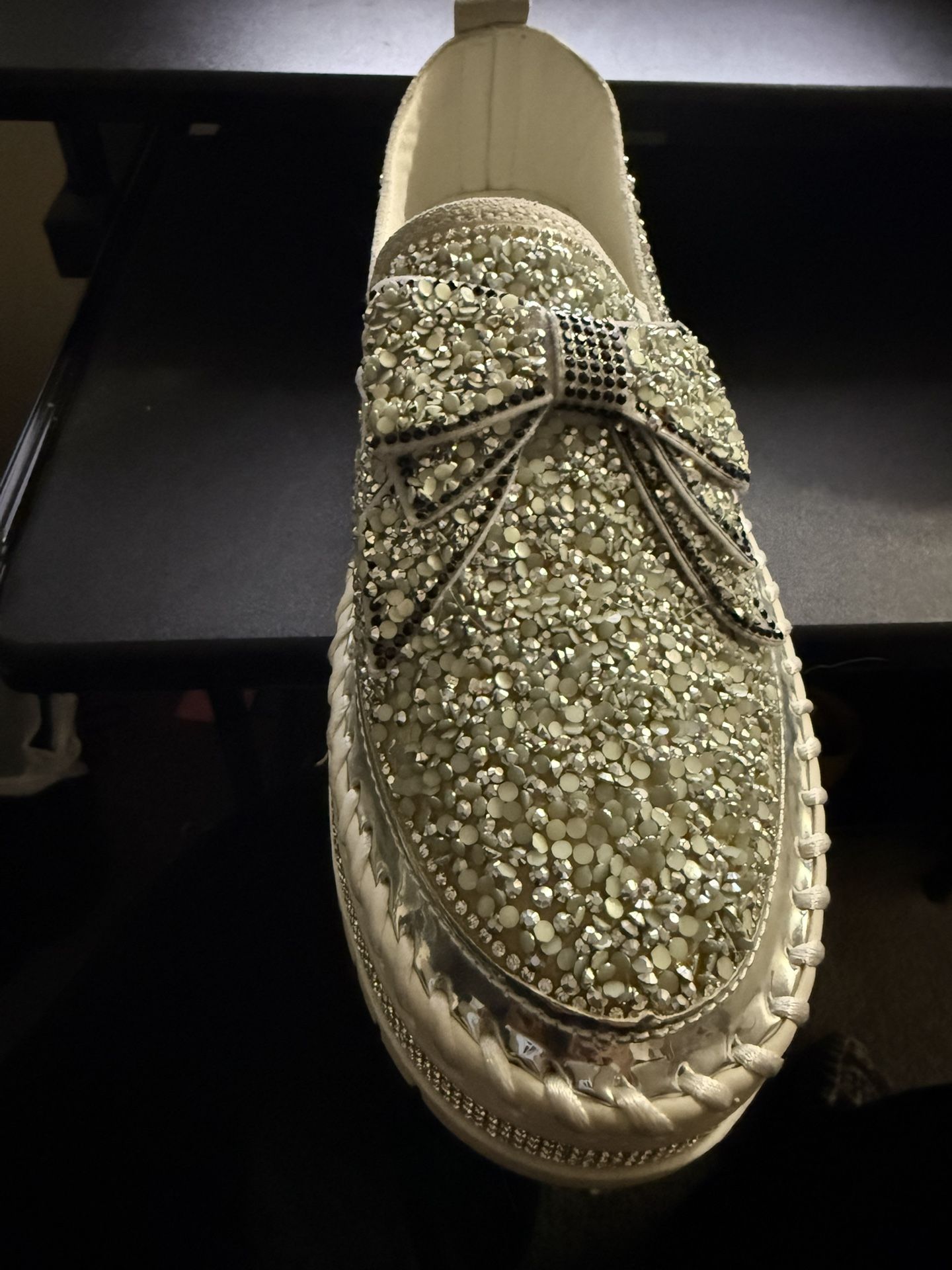 Ladies Casual Platform Bling Sneaker
