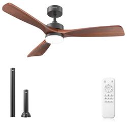 JOYEYE 52” Ceiling fan With light